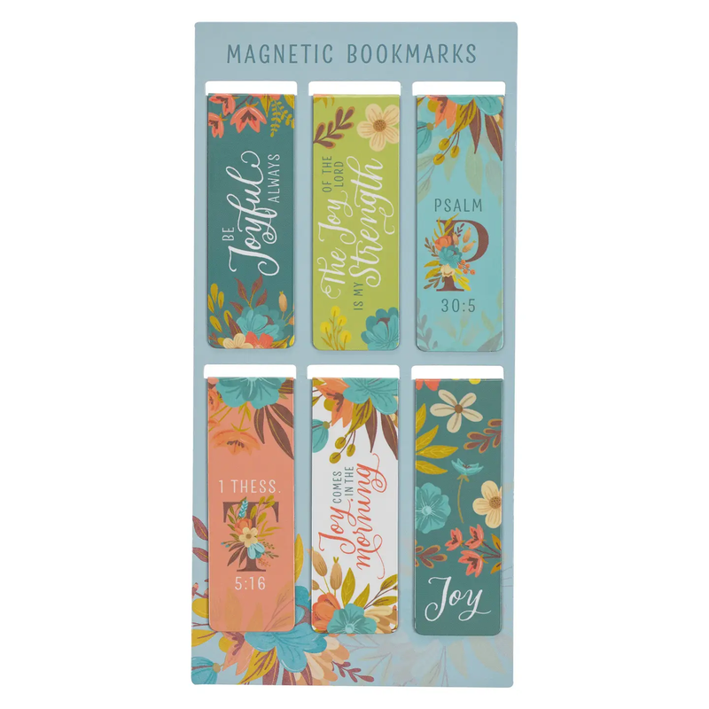 Magnetic Bookmark Set Cool Florals