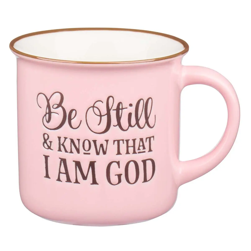 Mug Camp Pink/White Be Still & Know