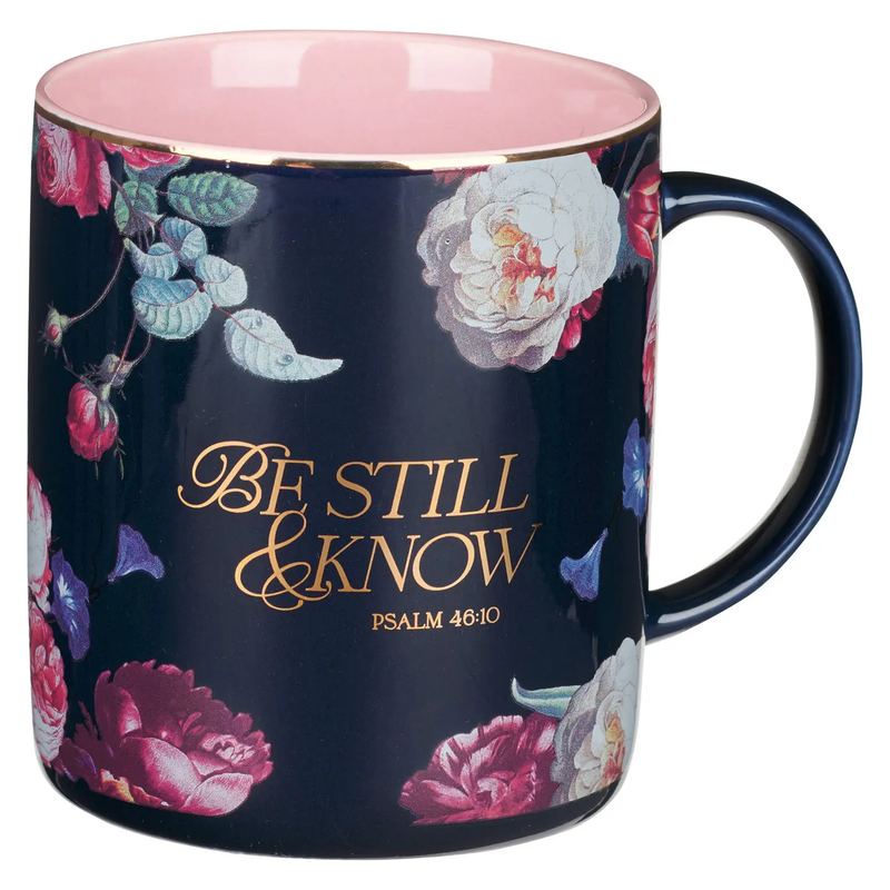 Mug Navy/Pink Be Still & Know Ps. 46:10