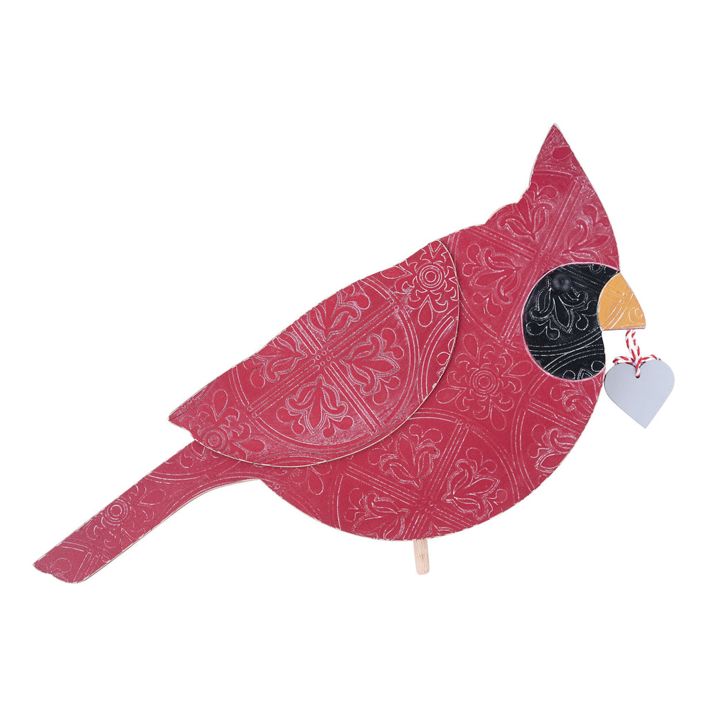 Always in my Heart Red Cardinal Bird - Welcome Board Topper