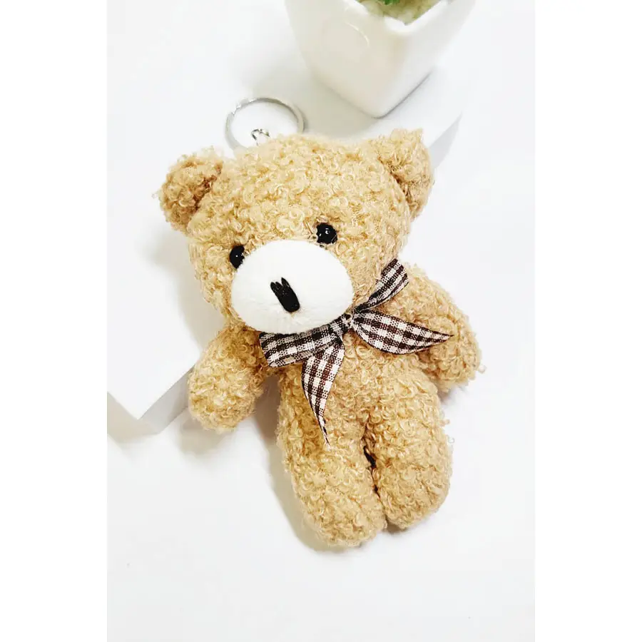 Fluffy Bear Keychain