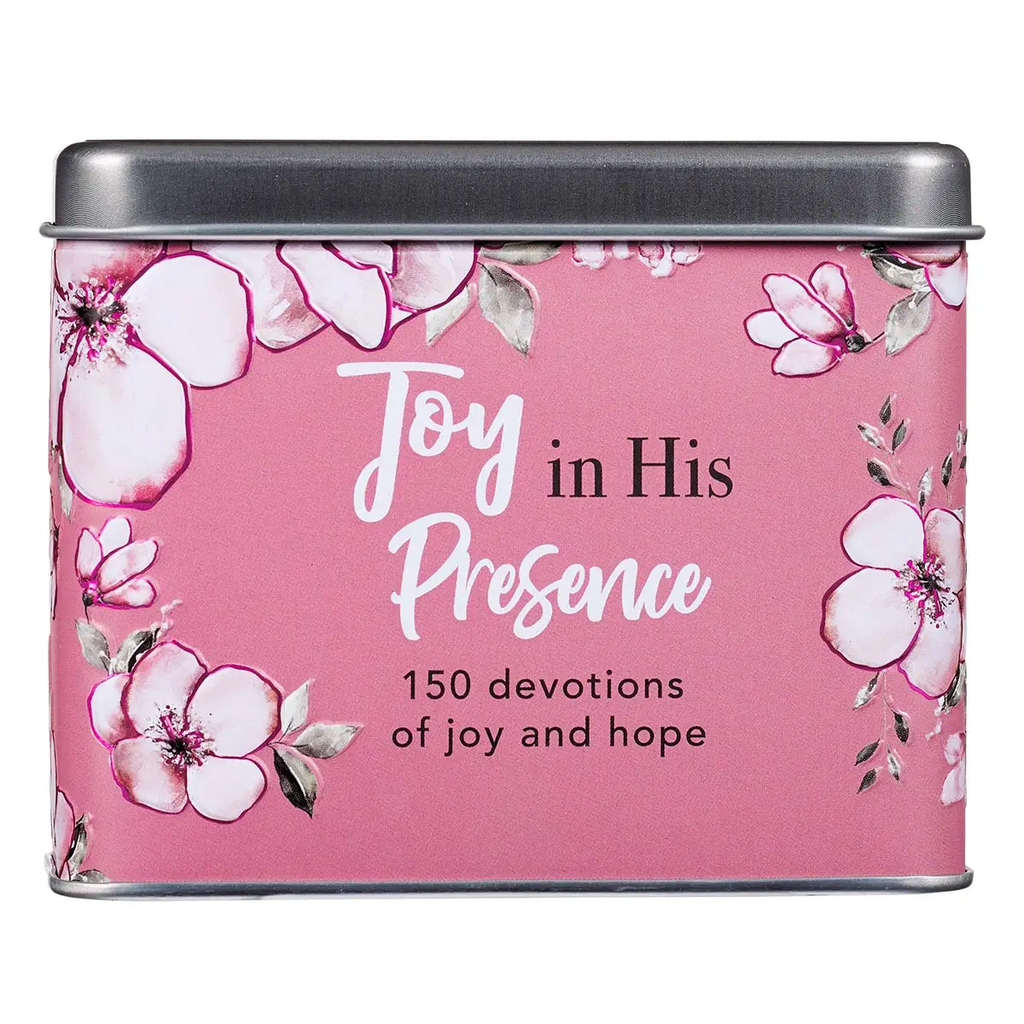 Joy in His Presence Devotional Cards in A Tin