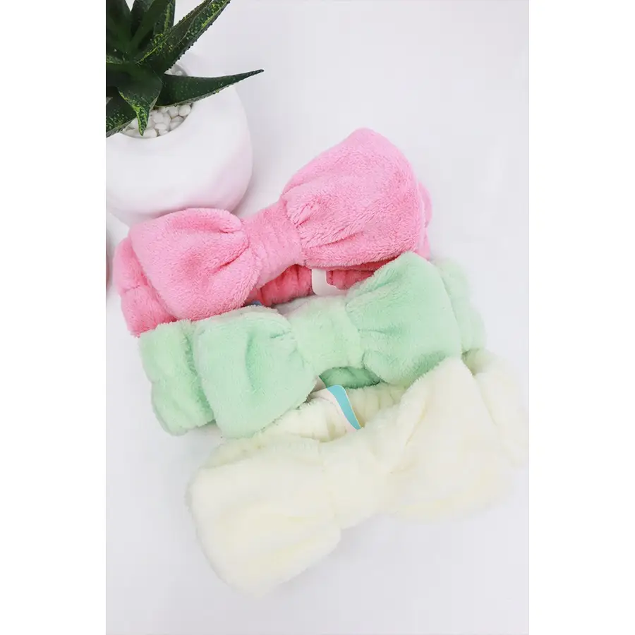 Fresh & Clean Solid Beauty Spa Bow Headband