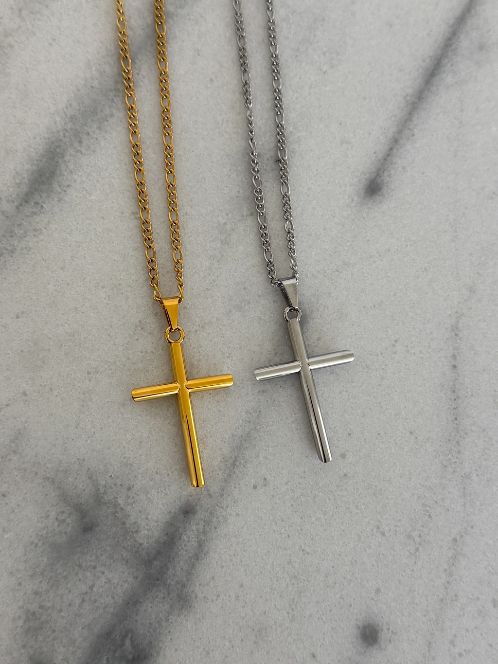 Walk By Faith Large Cross Chansutt Pearls Necklace