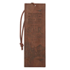 Soar On Wings Brown Faux Leather Bookmark