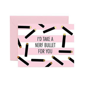 Greeting Card - Nerf Bullet