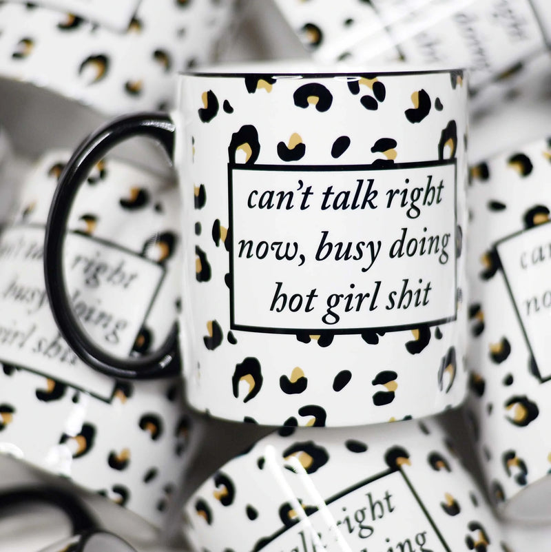 Can't Talk Right Now Ceramic Mug